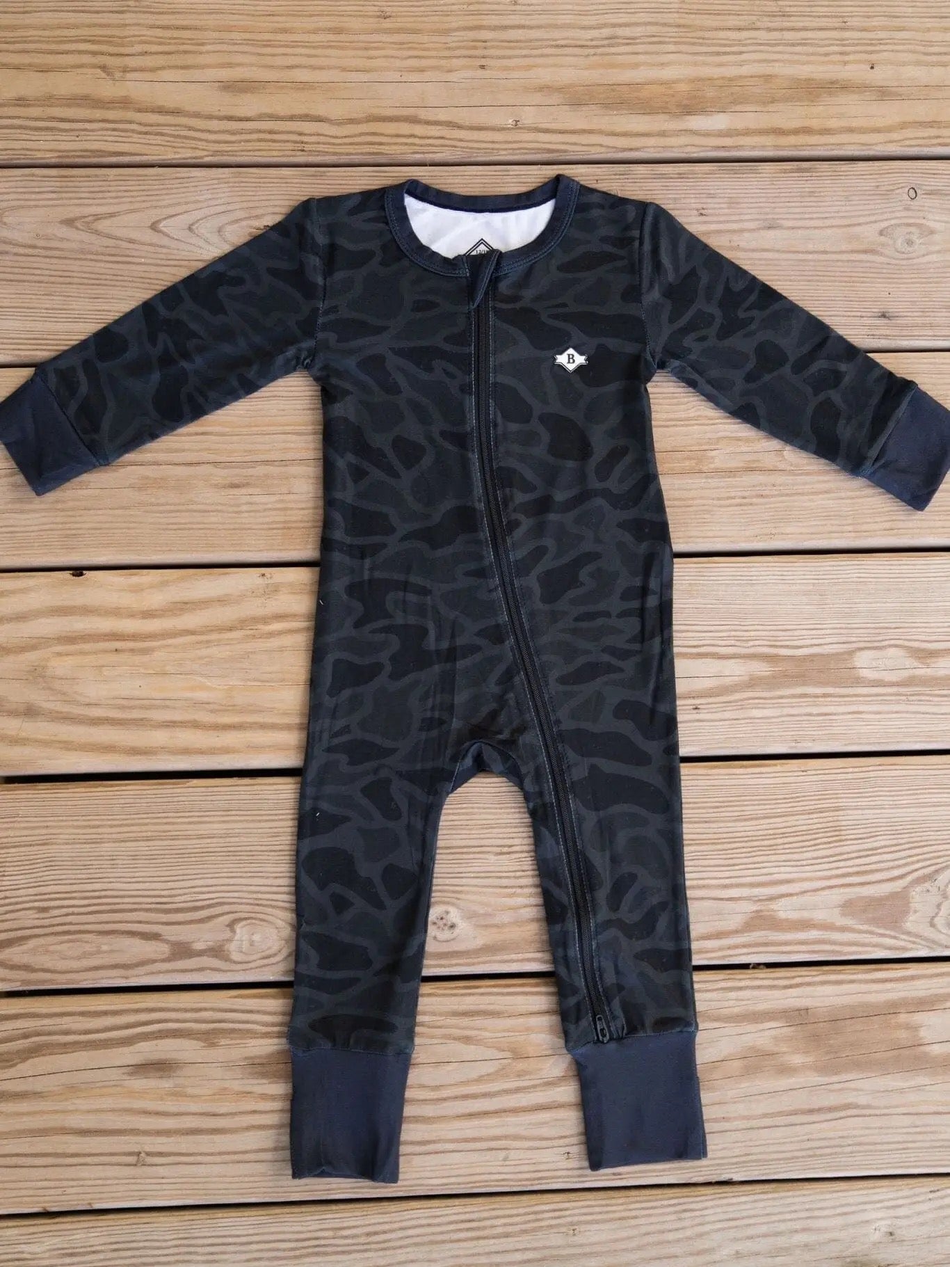 Burlebo Baby Zip Up Black Camo