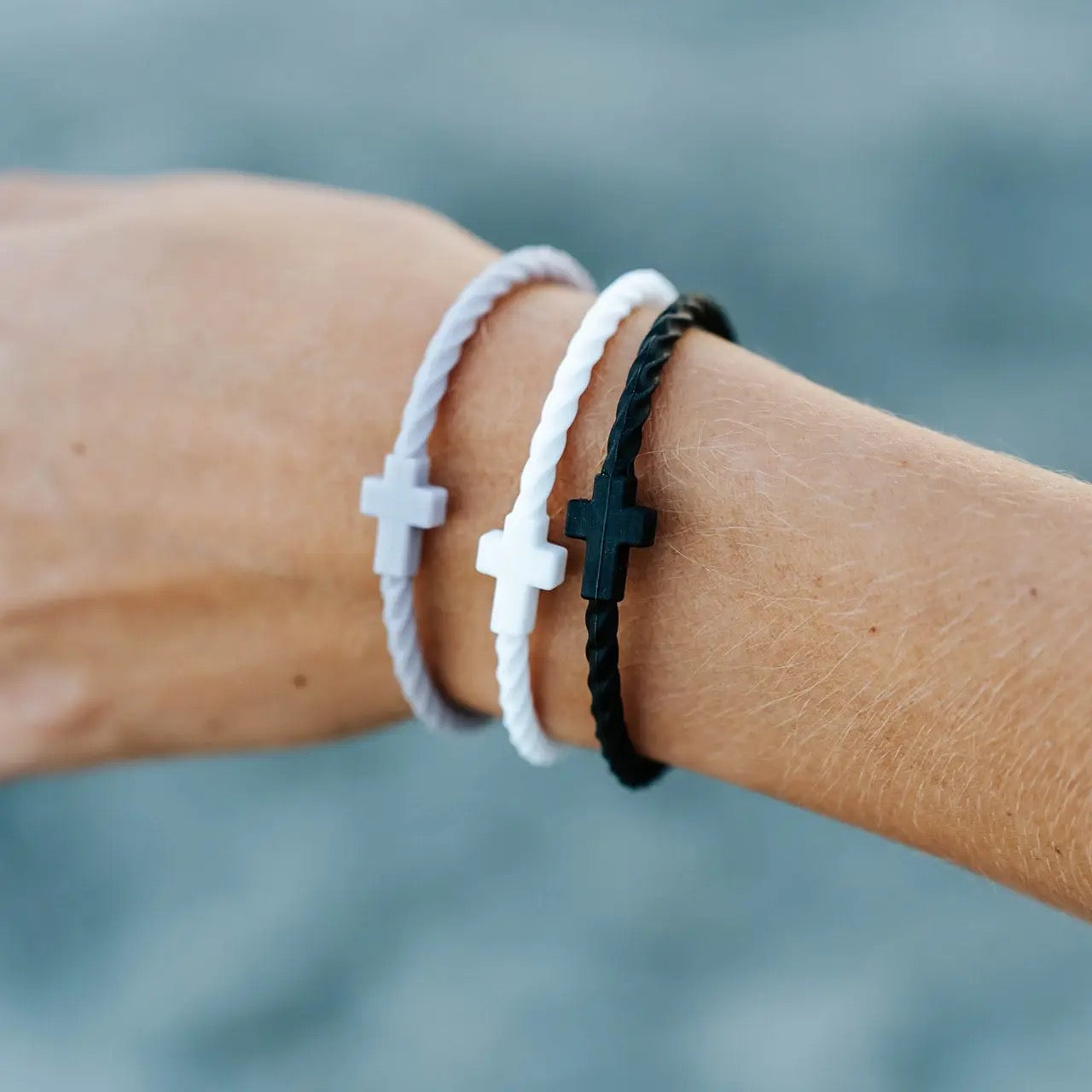 Infinity Silicone Cross Bracelets