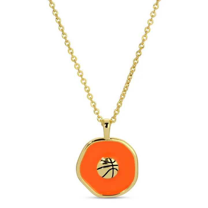 Splendid Iris Enamel Pendant Necklaces