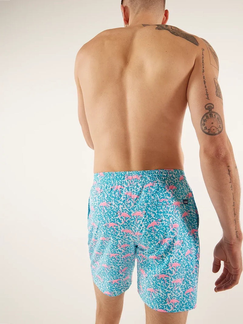 Chubbies The Domingos Are For Flamingos Lined Swim Trunk