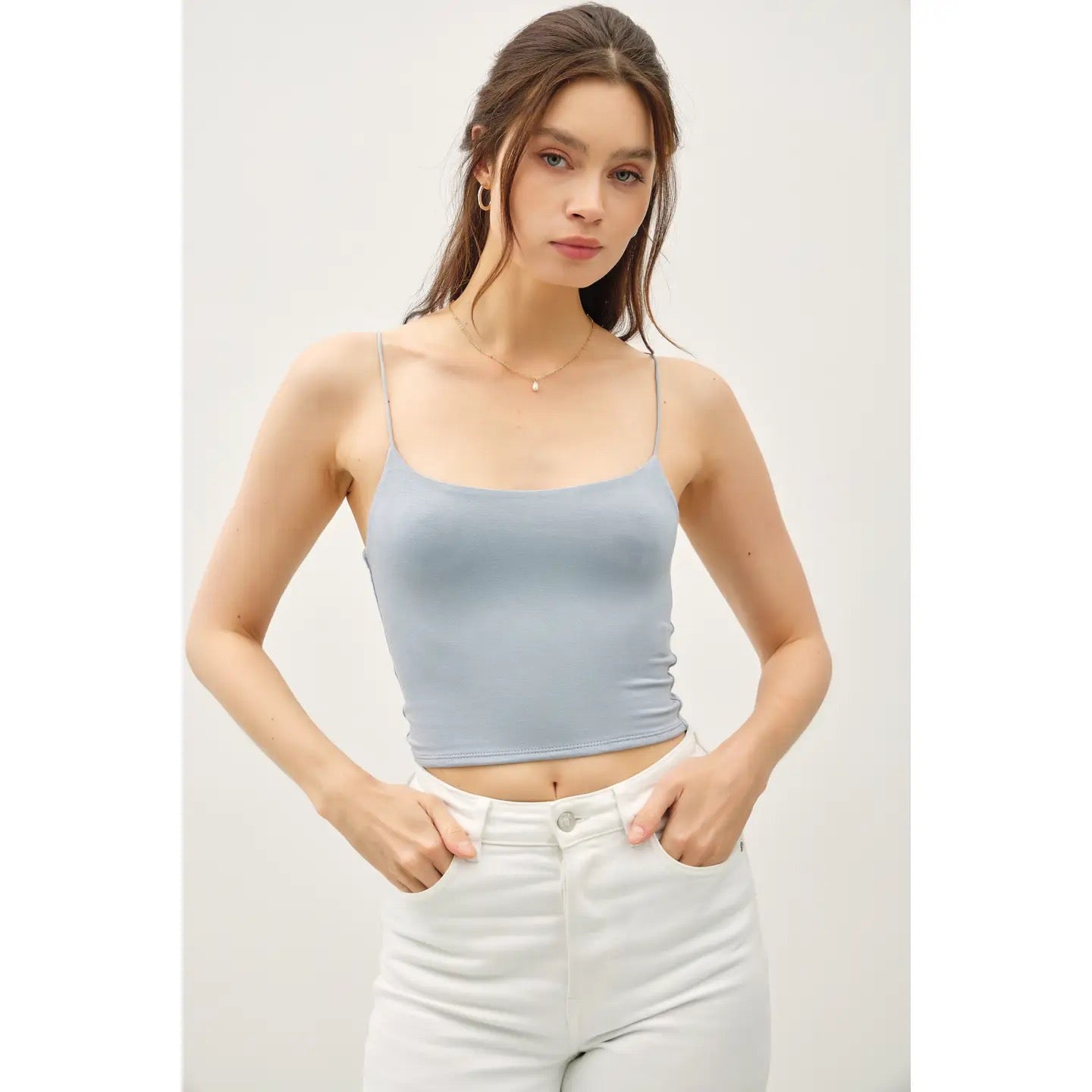 Spaghetti Strap Crop Tank