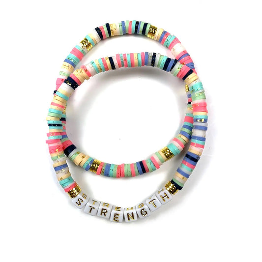 Laura Janelle Colorful Strength Stretch Bracelet Set