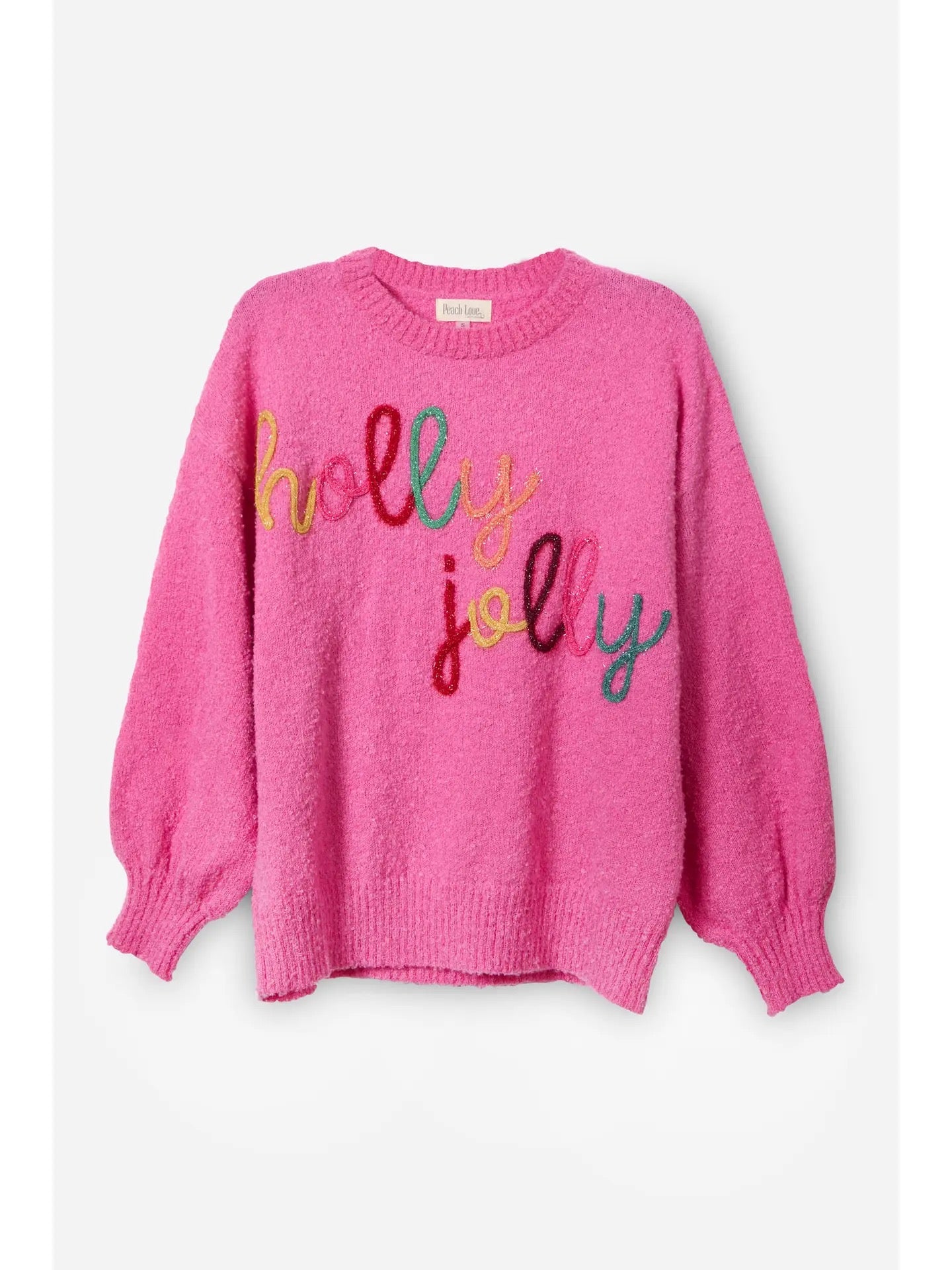 PREORDER - Holly Jolly Colorful Thread Sweater