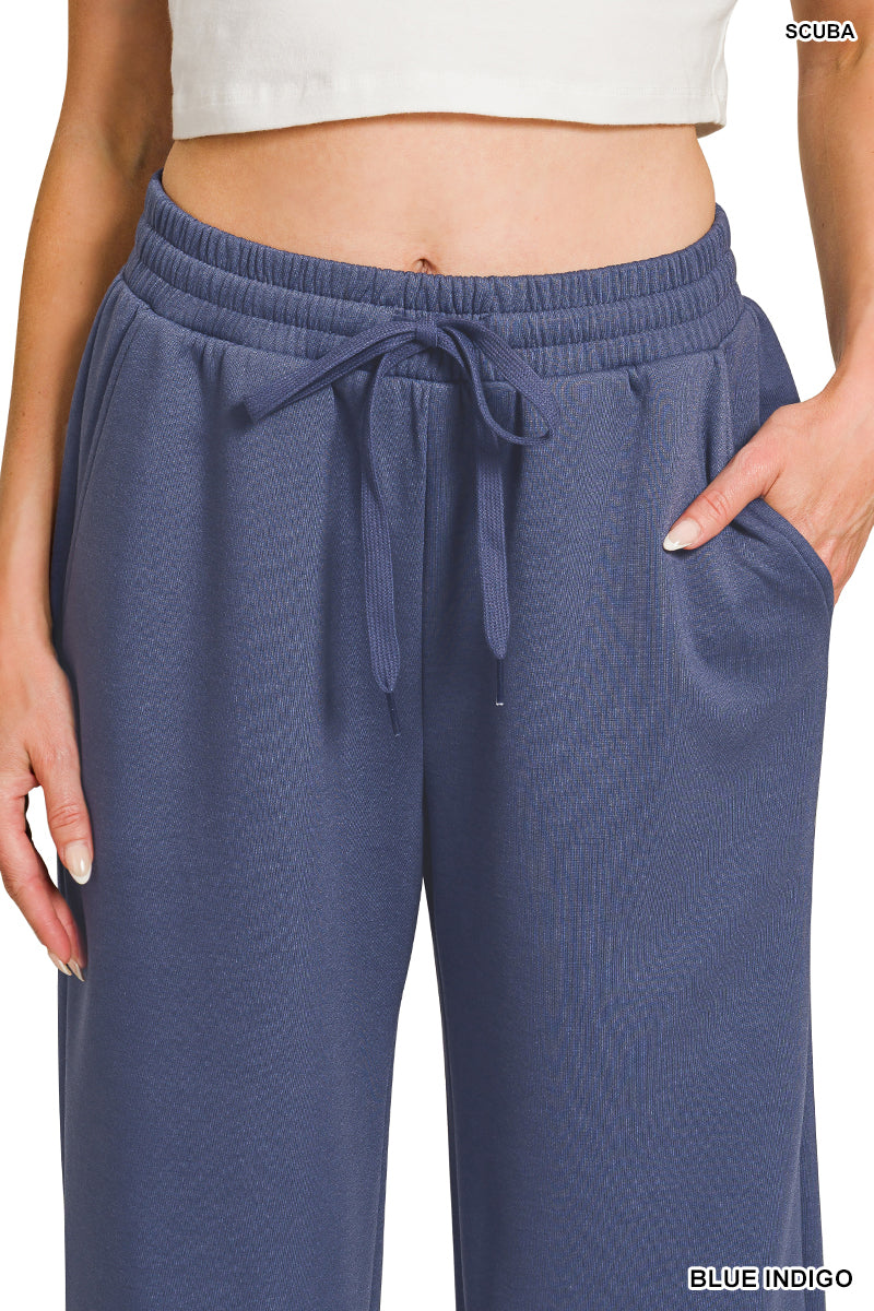 Blue Scuba Pullover & Pants Set