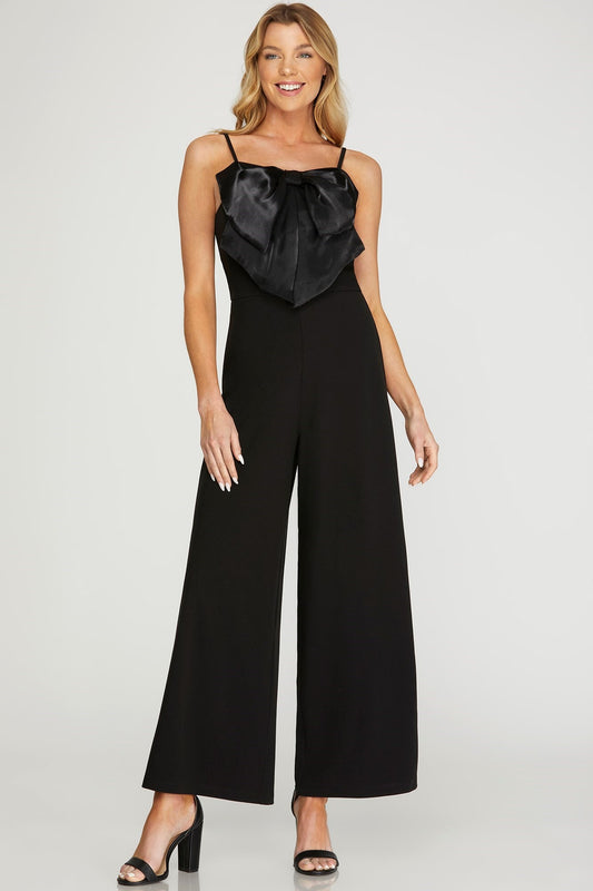 Black Bow Jumpsuit