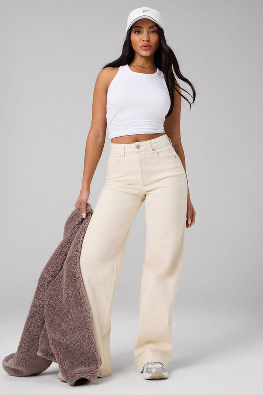 Fabletics Modal Rib High Neck Built-In Bra Tank