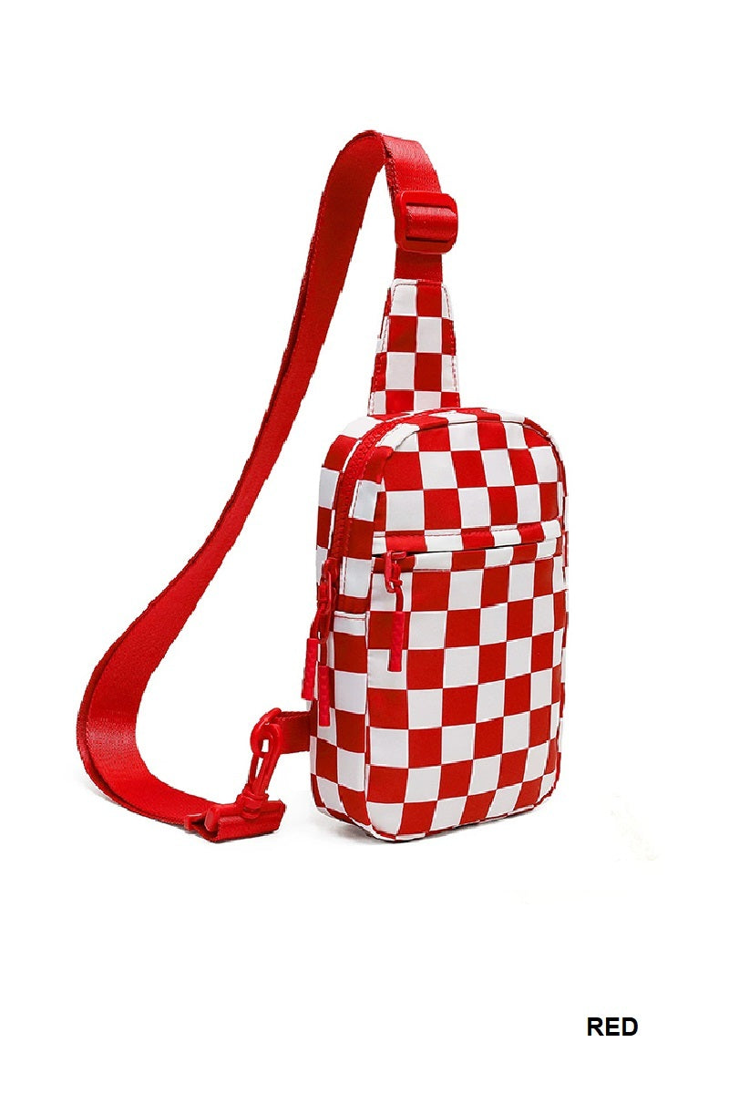 Mosaic Checkered Sling Bag