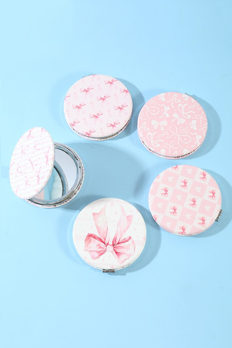 Bow Double Sided Compact Mirror