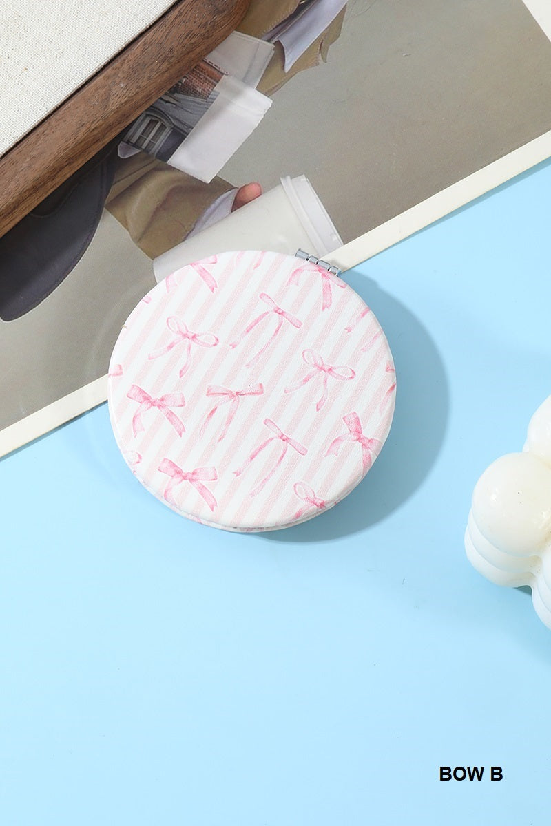 Bow Double Sided Compact Mirror