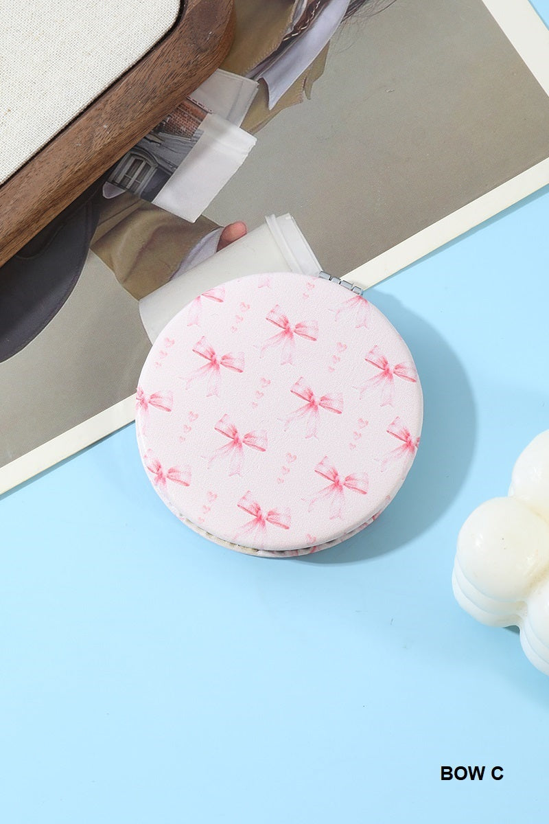 Bow Double Sided Compact Mirror