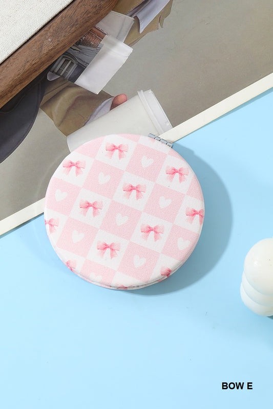 Bow Double Sided Compact Mirror