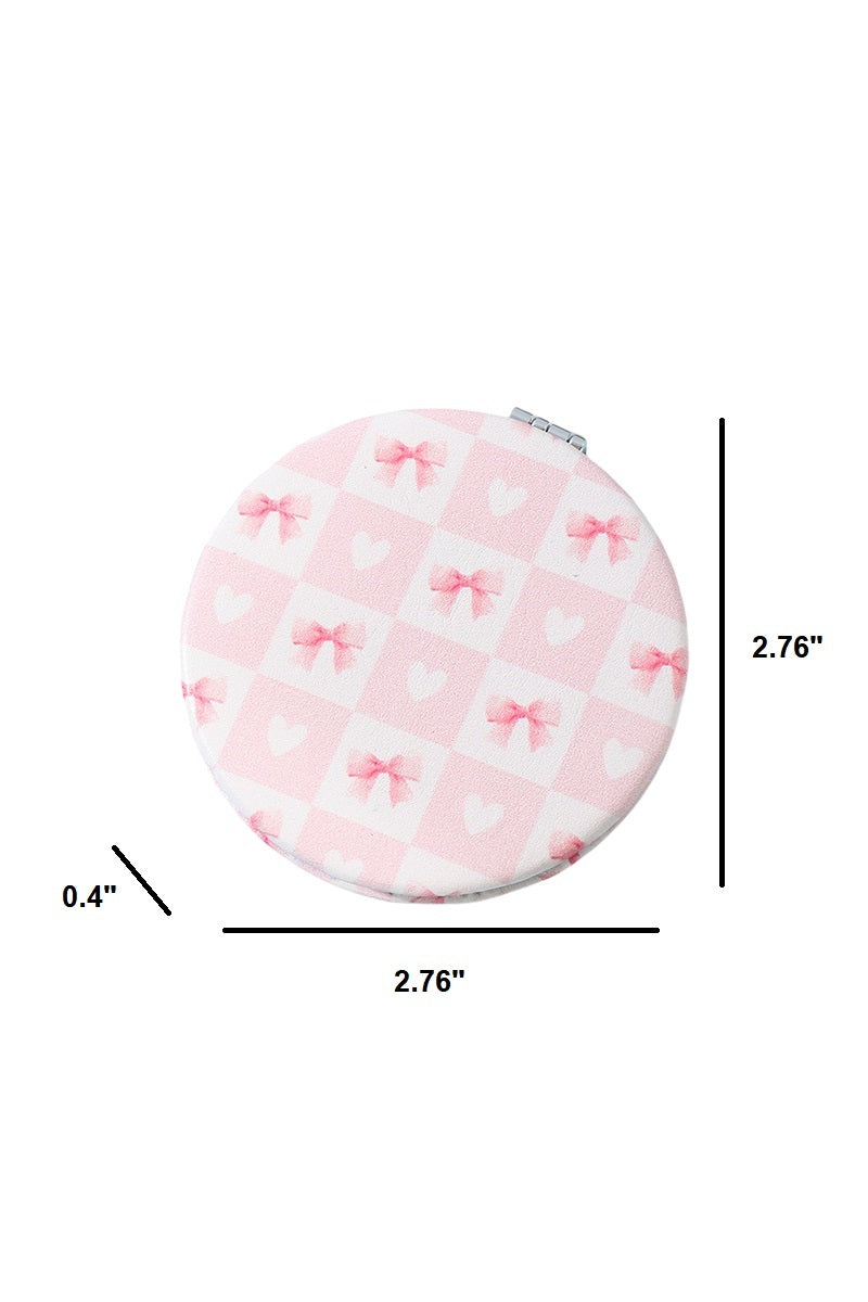 Bow Double Sided Compact Mirror