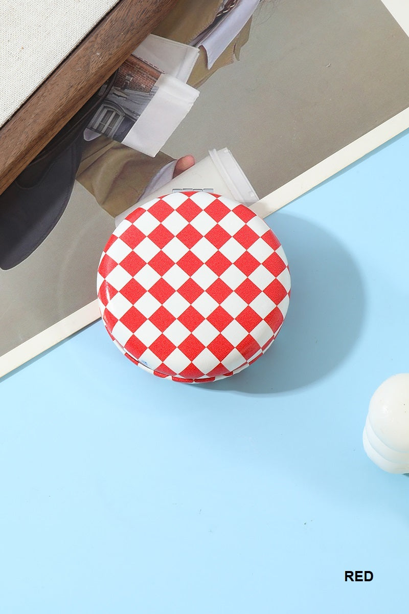 Checkered Dual Compact Mirror
