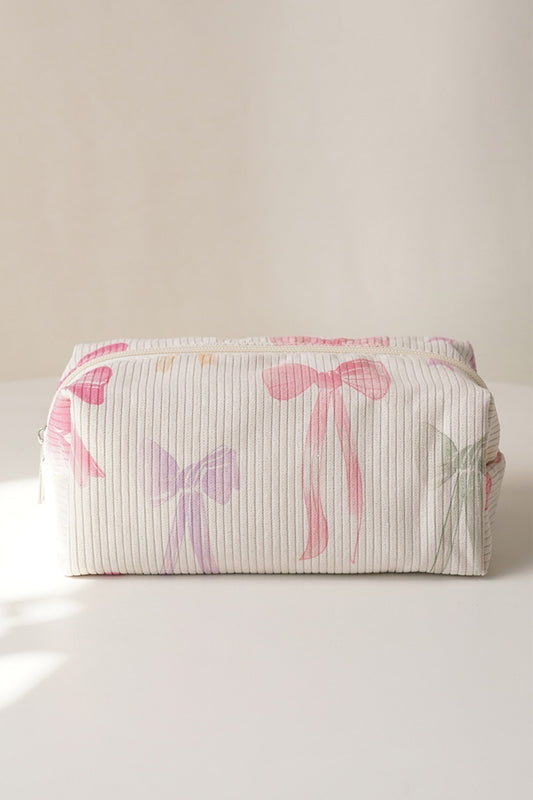 Multi Color Bow Accessory Pouch