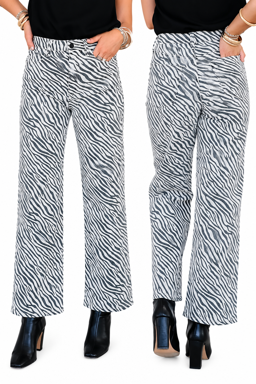 Zebra Vintage Straight Jeans