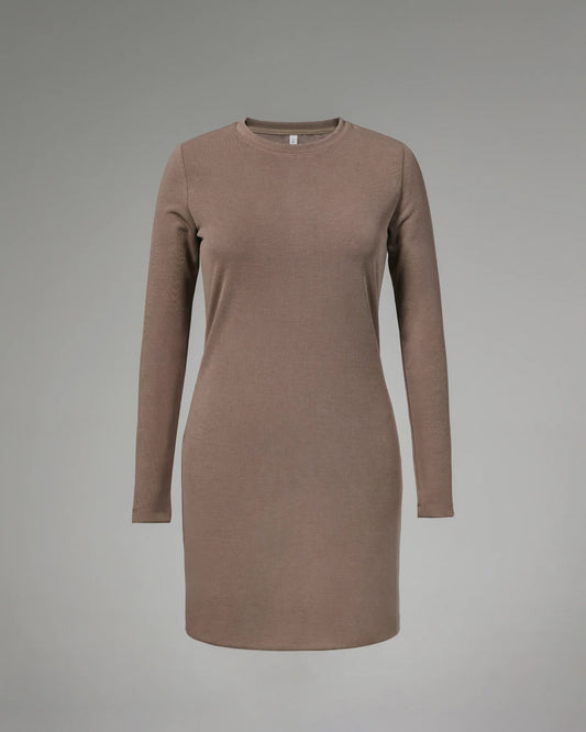 7 Diamonds Rev Ribbed Long Sleeve Dress