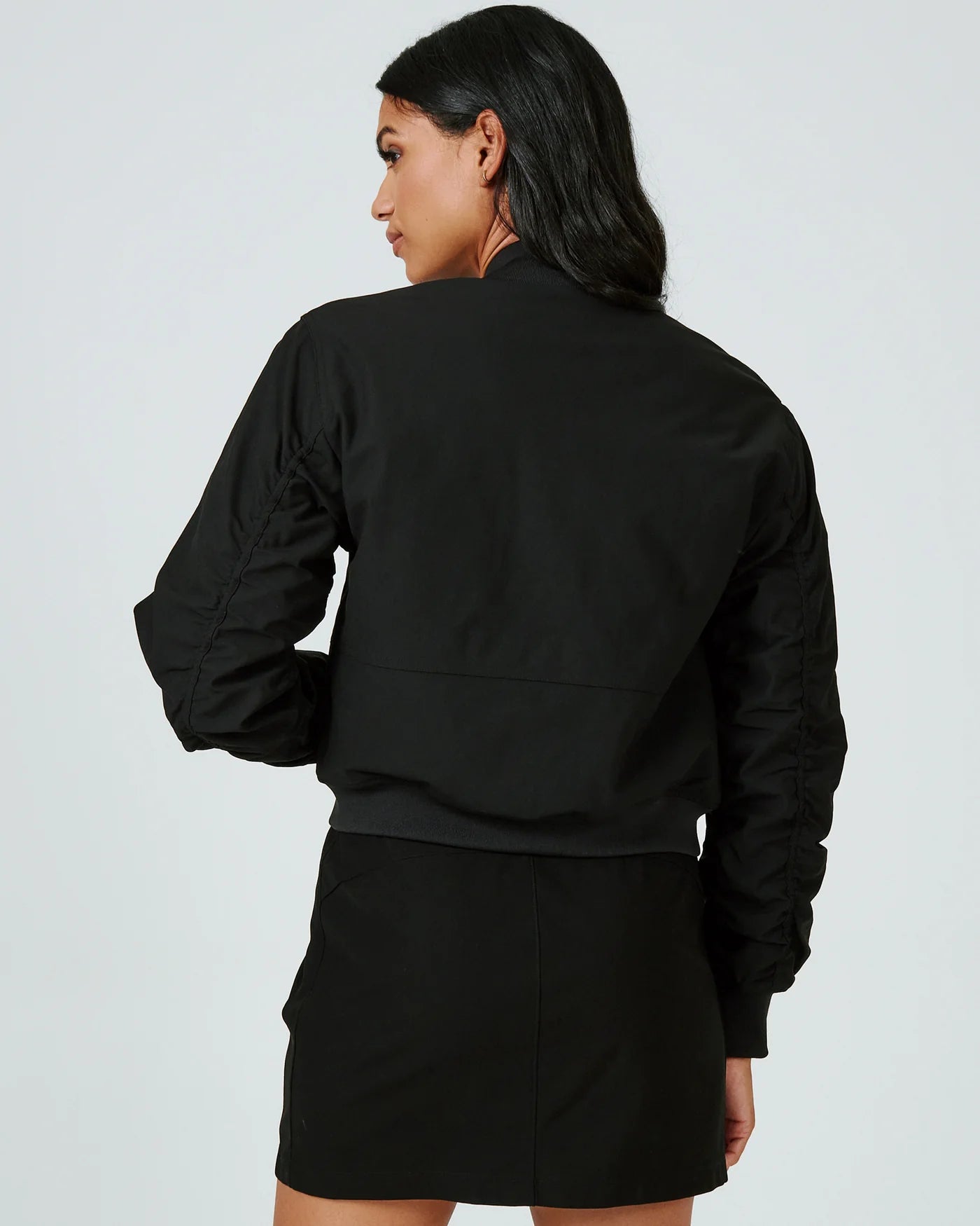 7 Diamonds Black Infinity Bomber Jacket