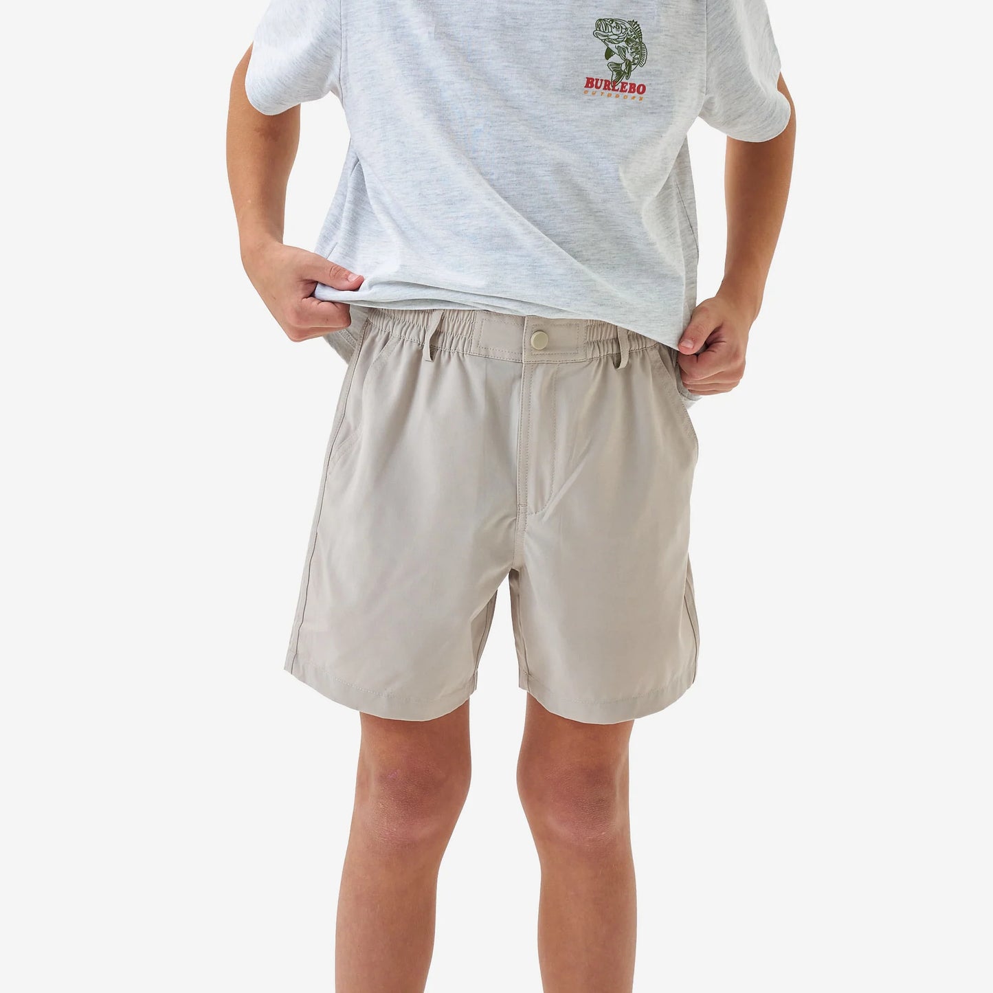 Burlebo-Youth Everyday Short - Light Khaki