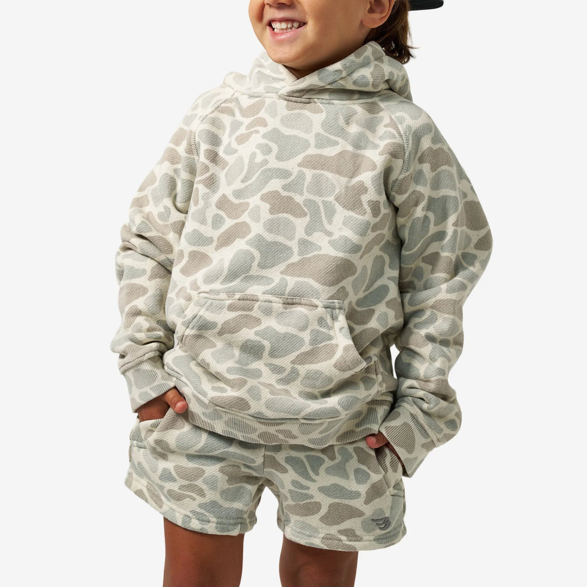Burlebo Youth Vintage Washed Hoodie - Classic Deer Camo