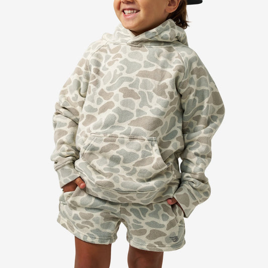 Burlebo Youth Vintage Washed Hoodie - Classic Deer Camo