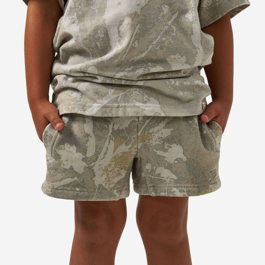Burlebo Youth Vintage Washed Shorts - Drifter Camo
