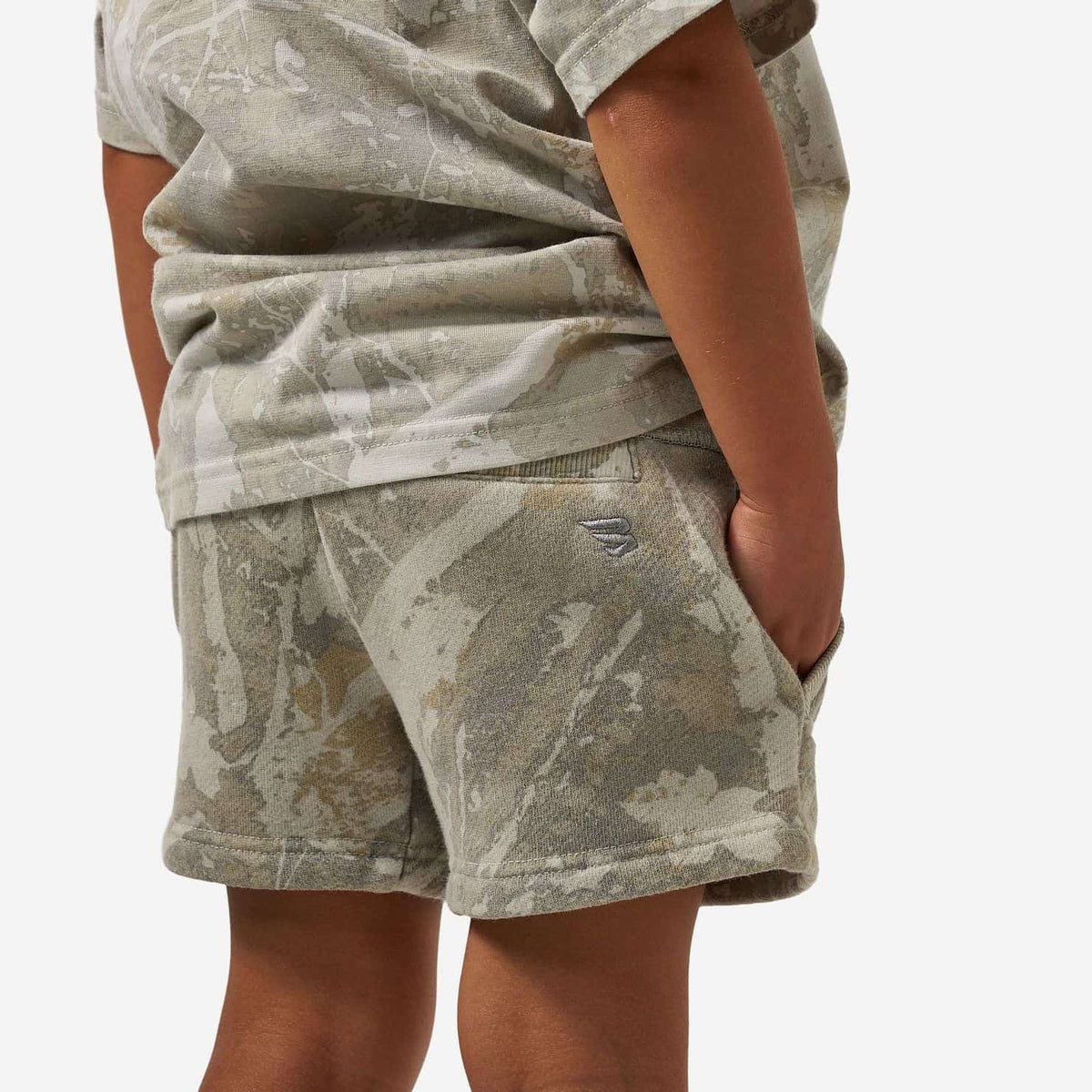 Burlebo Youth Vintage Washed Shorts - Drifter Camo
