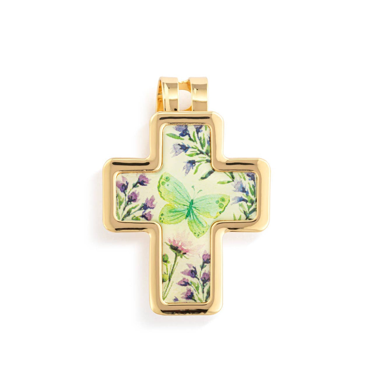 Artful Cross Always in my Heart Visor Clip - 39x48mm