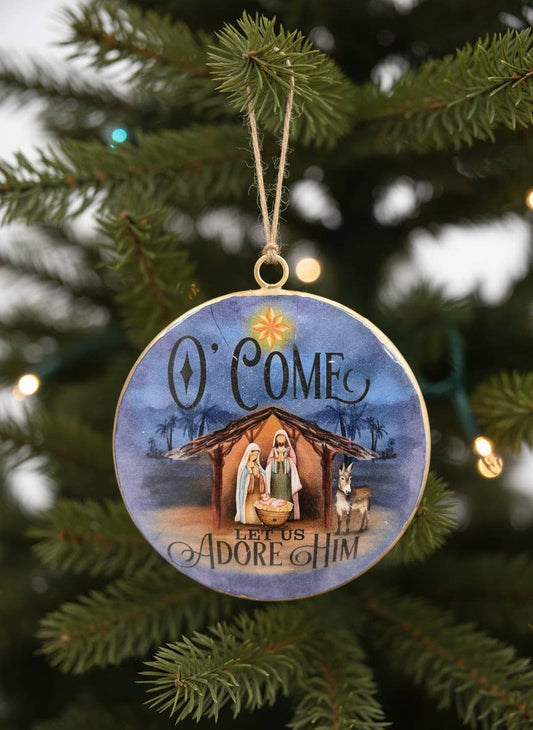 Manger Ornament