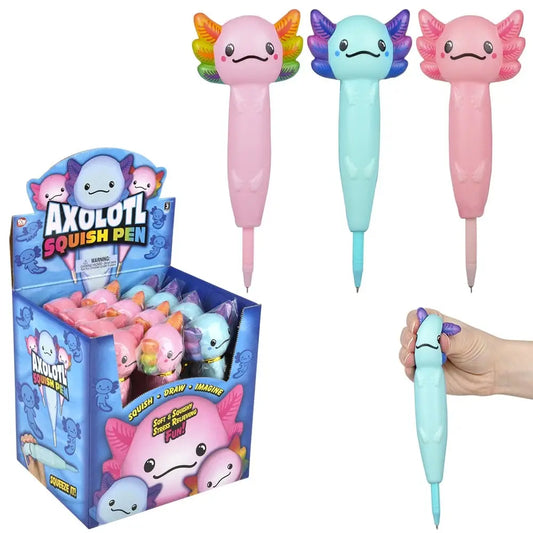 8.25" Squish Axolotl Pen