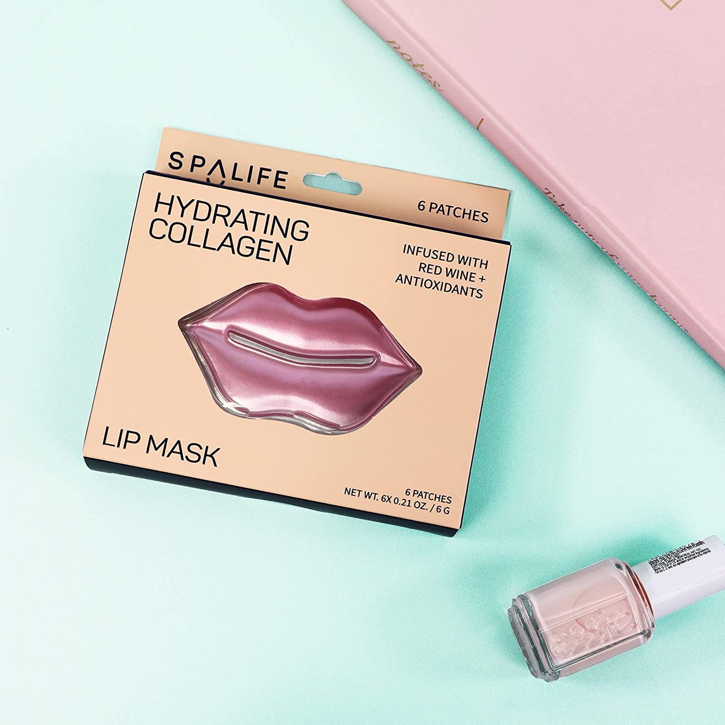 Hydrating Collagen & Red Wine Hydrogel Lip Masks | 8 Pack