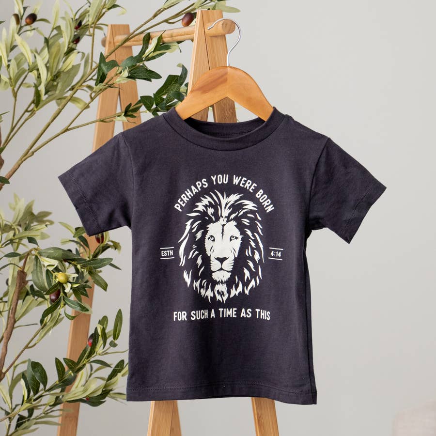 Esther Lion Kids Graphic Tee - Toddler & Youth - Midnight