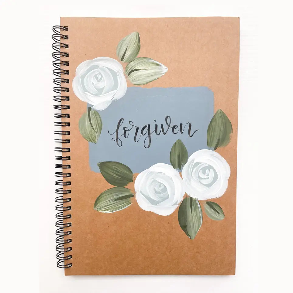 Forgiven Hand-Painted Spiral Bound Journal