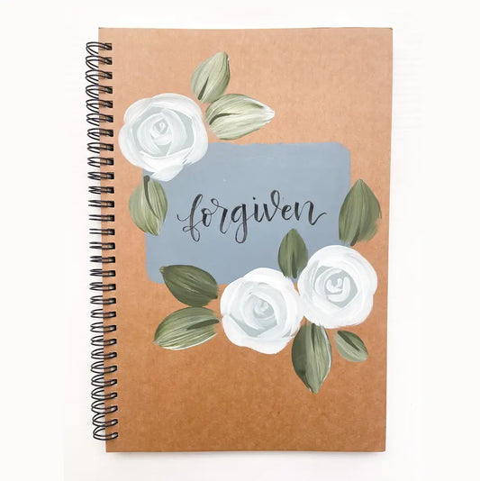 Forgiven Hand-Painted Spiral Bound Journal