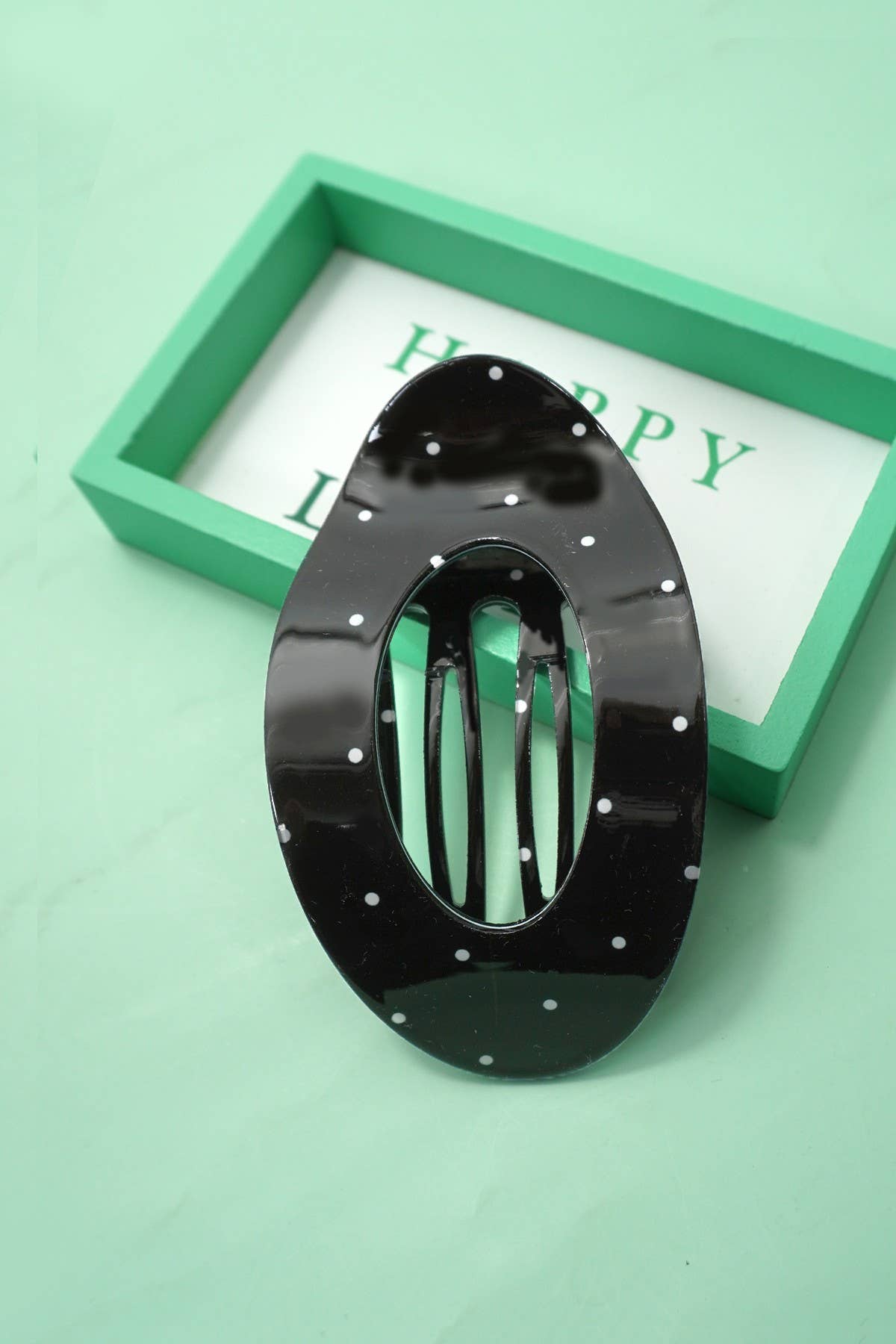 Jumbo Lay Flat Oval Hair Claw Clips Secure Styling | 4 Color Options