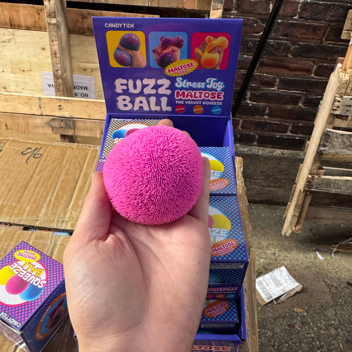Squeeze Fuzzy Color Changing Ball
