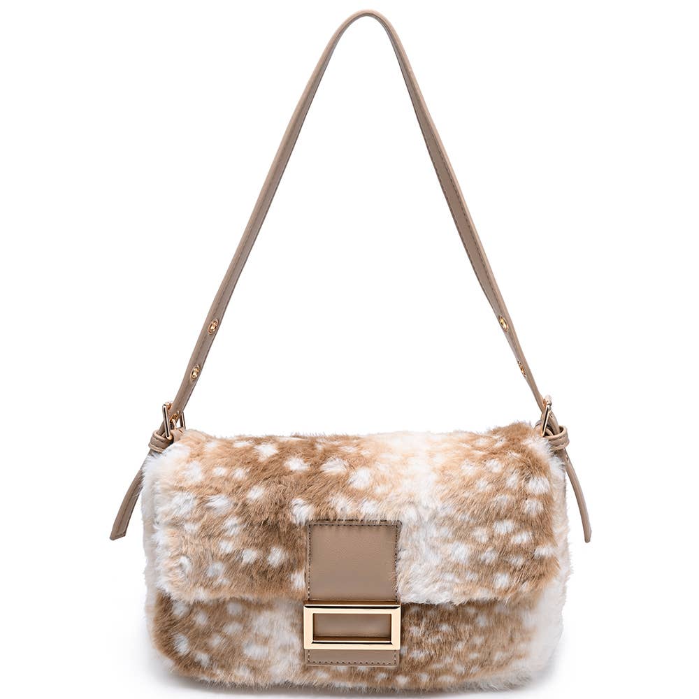 Fur Fawn Print Crossbody Bag