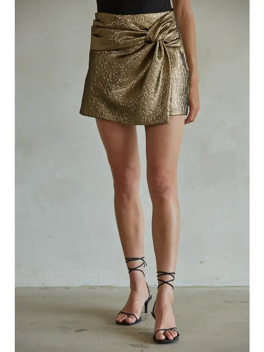 Bronze Mini Skort