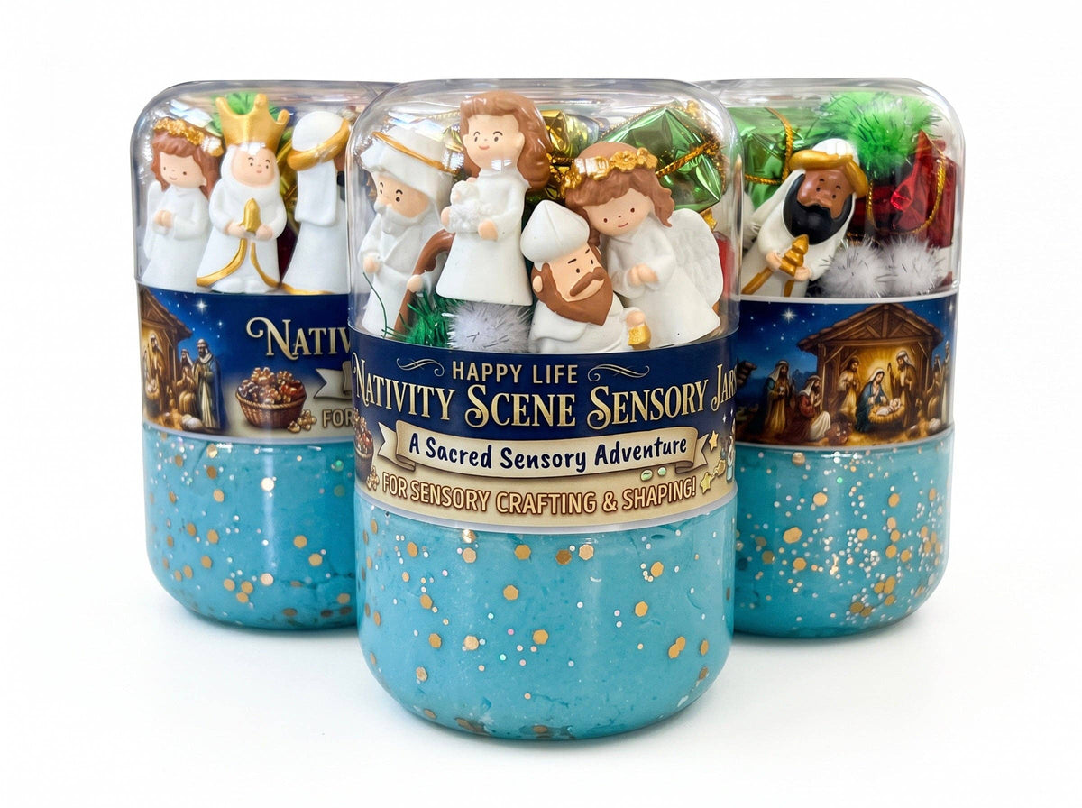 "Nativity Scene" Double Jar