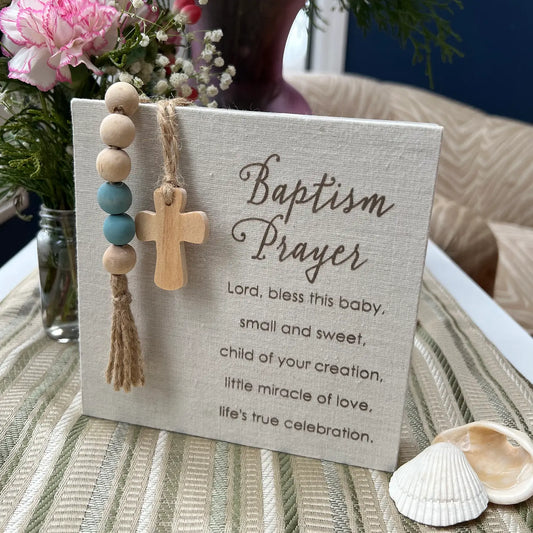 Baptism Prayer Plaque