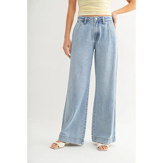 Just Black Denim Drapey Relaxed Trouser