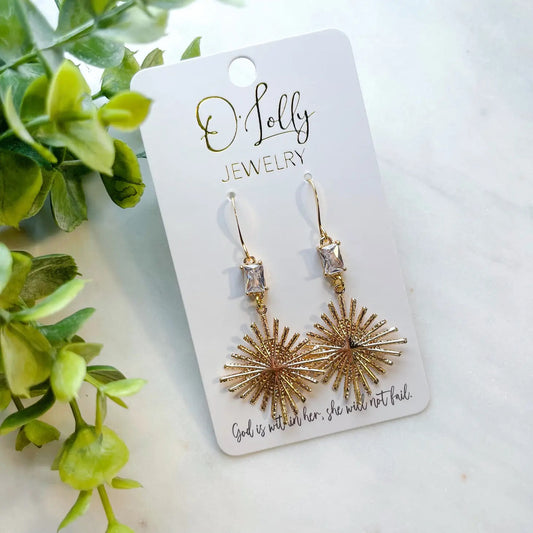 Starburst Dangle Earring