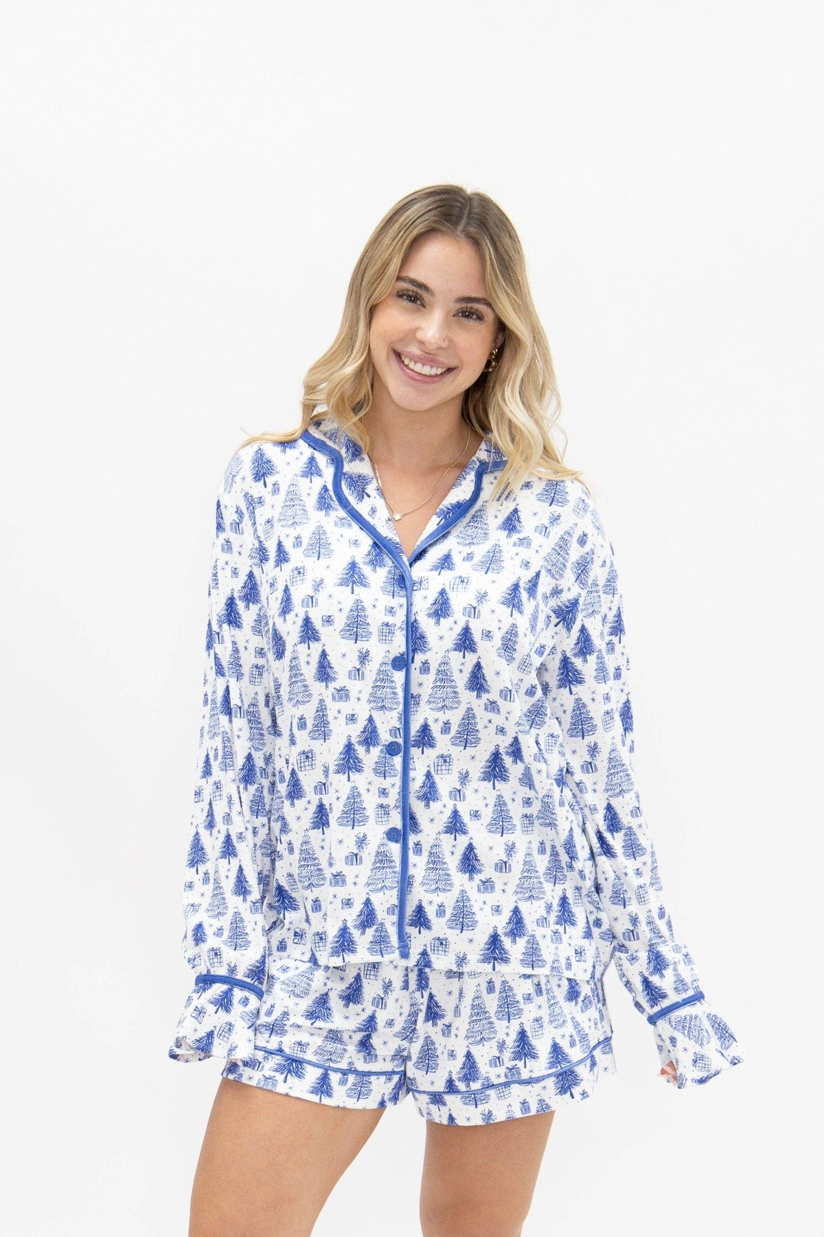Blue Tree PJ Set