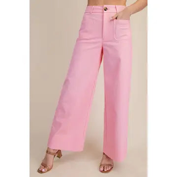 Hight Rise Front Pocket Pants