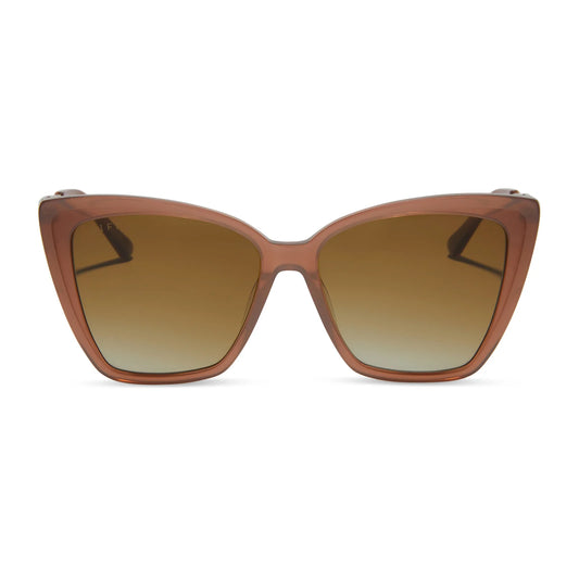 Diff Beck II Macchiato+brown Gradient Polarized Sunglasses