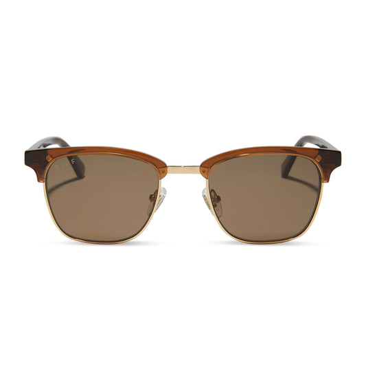 Diff Biarritz Whisky+Brown Polarized Sunglasses