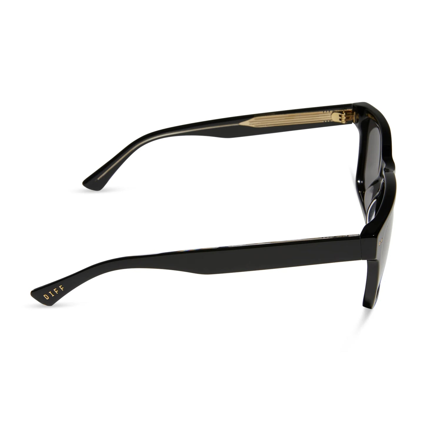 Diff Gino XL Black+Grey Polarized Sunglasses