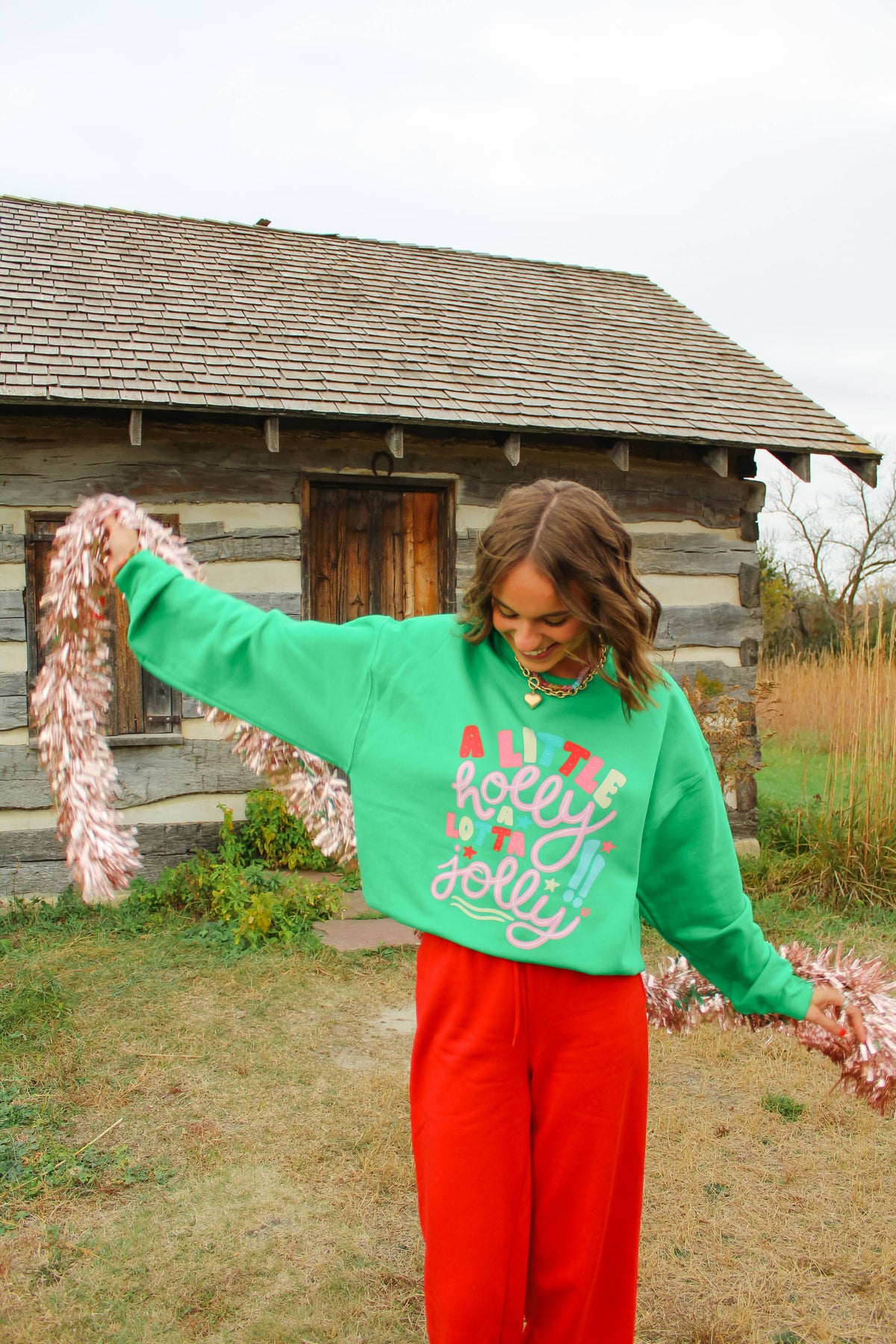 Holly Jolly Crew Neck Sweatshirt