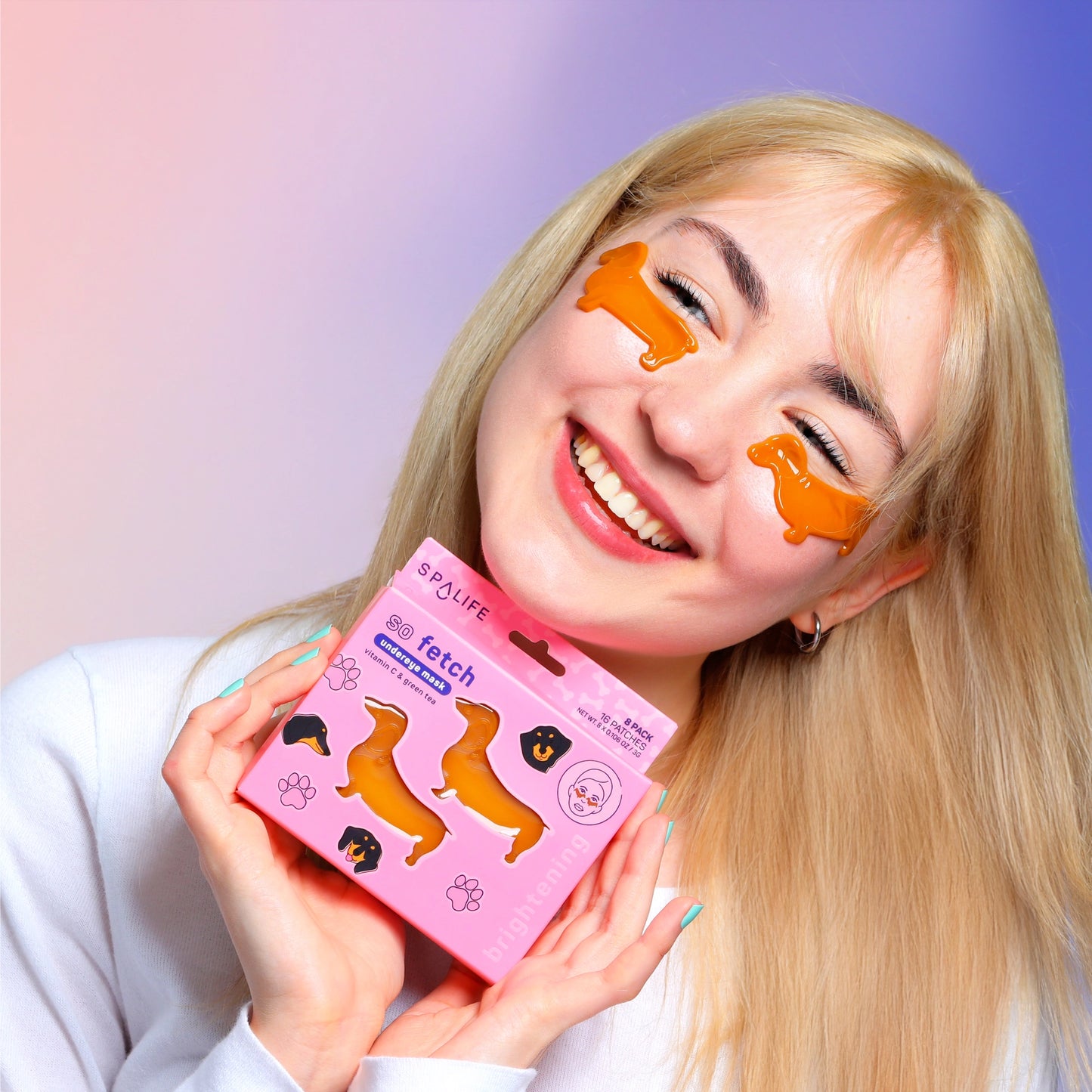 So Fetch Viral Dachshund Dog Eye Patches L Beauty Gift 8 Ct