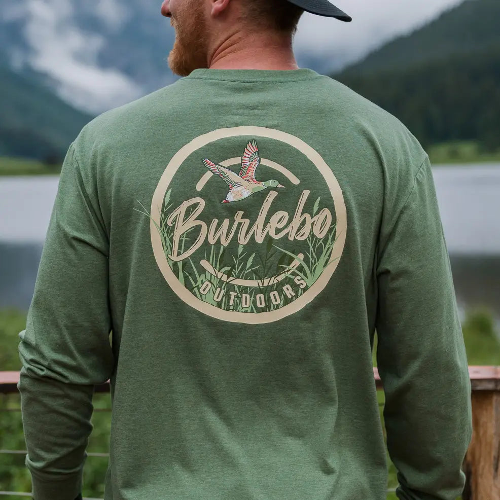 Burlebo Olive Green Circle Long Sleeve Tee