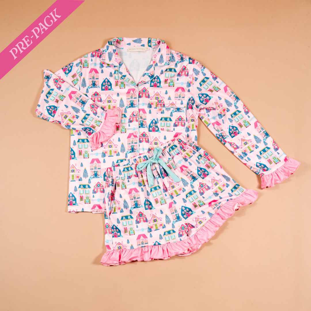 Sweet Dreams Pajama Shorts Set Pre-Pack-Sugarplum Lane